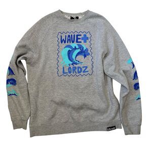 Pink Dolphin Black Sweatshirt Long Sleeve Wavelordz + XL
